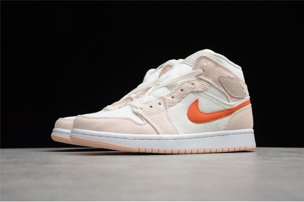 Nike Air Jordan 1 Mid Corduroy DA8009-108 Basketball Shoes