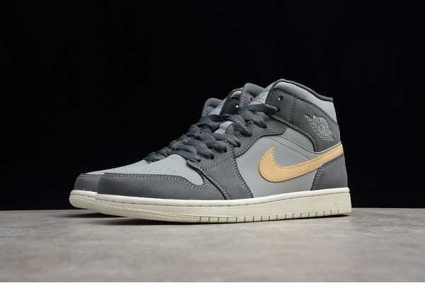 Nike Air Jordan 1 Mid Iron Grey Onyx BQ6472-020 Basketball Shoes