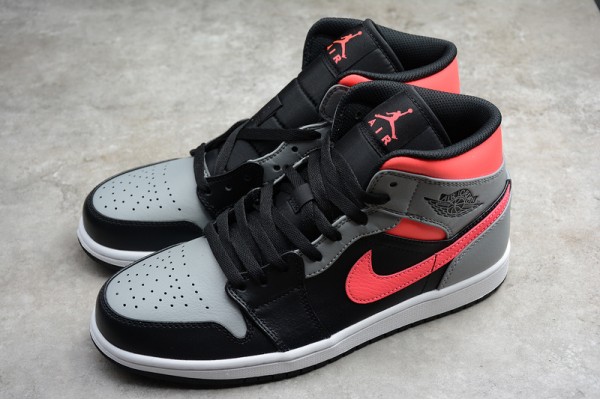 Nike Air Jordan 1 Mid Pink Shadow 554724-059 Basketball Shoes