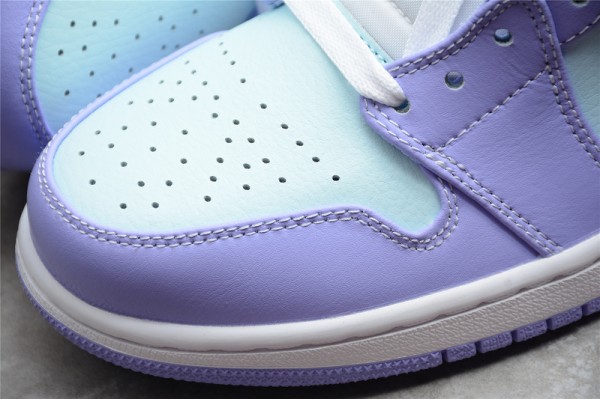 Nike Air Jordan 1 Mid Purple Pulse 554724-500 Basketball Shoes