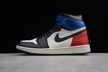 Nike Air Jordan 1 High Black White Campus Red 555088-703 Basketball Shoes