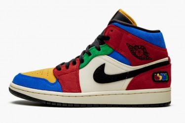Air Jordan 1 Mid SE Fearless Blue the Great Women/Men CU2805-100