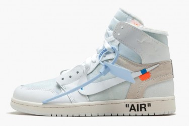 Air Jordan 1 Retro High Off-White White Men AQ0818-100