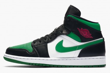 Air Jordan 1 Mid Pine Green Men 554724-067