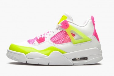 Air Jordan 4 Retro White Lemon Pink Women/Men CV7808-100