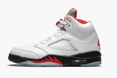 Air Jordan 5 Retro Fire Red Silver Tongue Men DA1911-102