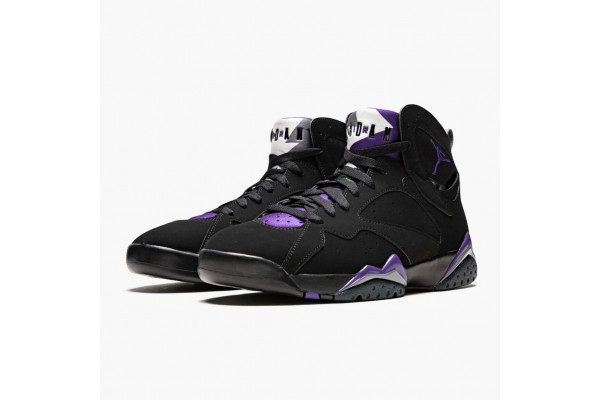 Air Jordan 7 Retro Ray Allen Black Fierce Purpler Dark Stee Men 304775-053