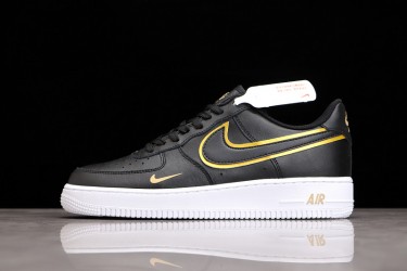 Nike Air Force 1 07 LV8 Metallic Swoosh Pack - Black ——DA8481-001 Casual Shoes Unisex