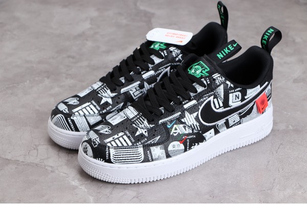 Nike Air Force 1 '07 LX 'Worldwide Pack - Black