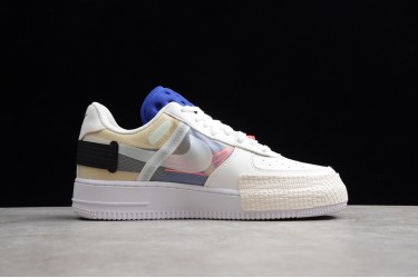 Nike Air Force 1 Low Drop Type Summit White --CI0054-100 Casual Shoes Unisex