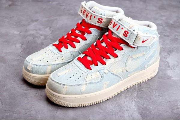 Nike Air Force 1 Mid Levi's X --651122-215 Casual Shoes Unisex