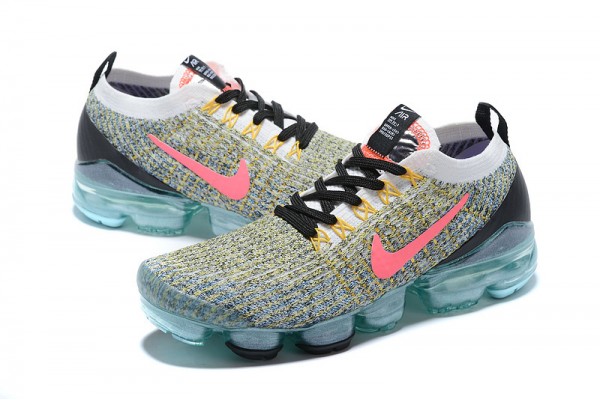 Nike Air VaporMax Flyknit 3 (W/M) Black Green Running Shoes AJ6910-104