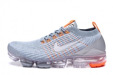 Nike Air VaporMax Flyknit 3 (W/M) Grey Orange Running Shoes AJ6900-003