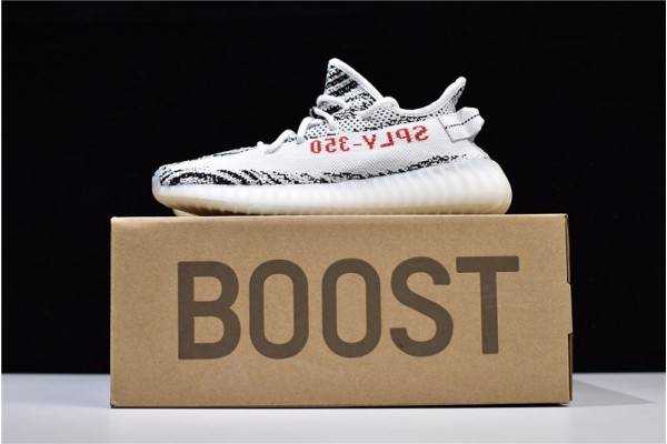 Adidas Yeezy 350 V2 "Zebra" White Black Red CP9654