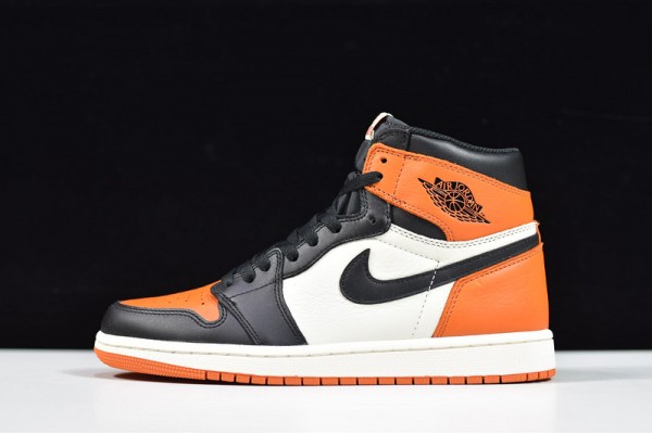 Air Jordan 1 High "Shattered Backboard" Black Orange 555088-005