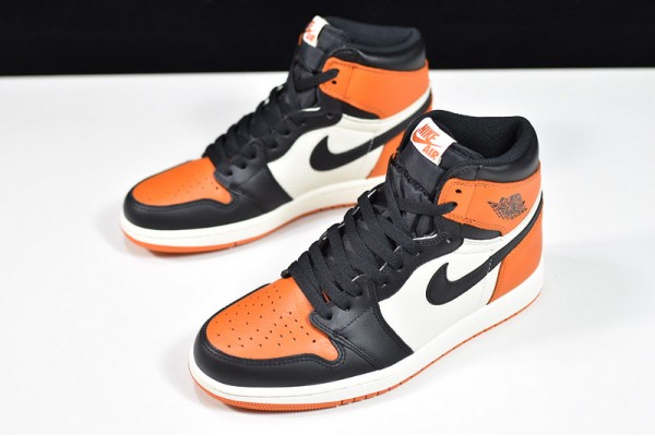 Air Jordan 1 High "Shattered Backboard" Black Orange 555088-005