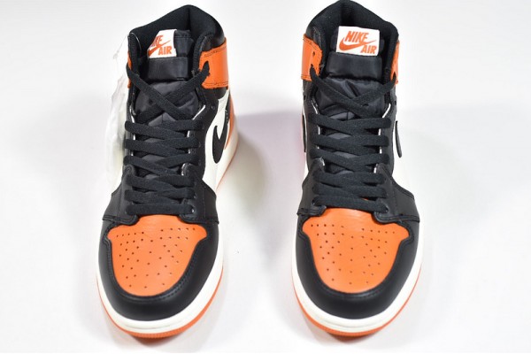 Air Jordan 1 High "Shattered Backboard" Black Orange 555088-005