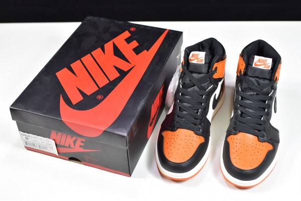 Air Jordan 1 High "Shattered Backboard" Black Orange 555088-005