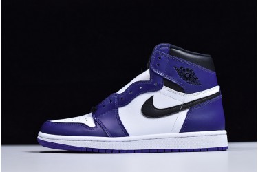 Air Jordan 1 High "Court Purple" White Purple