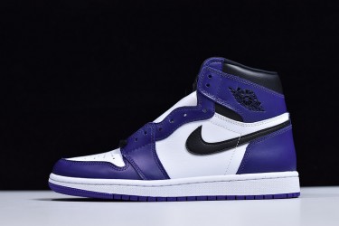 Air Jordan 1 High "Court Purple" White Purple