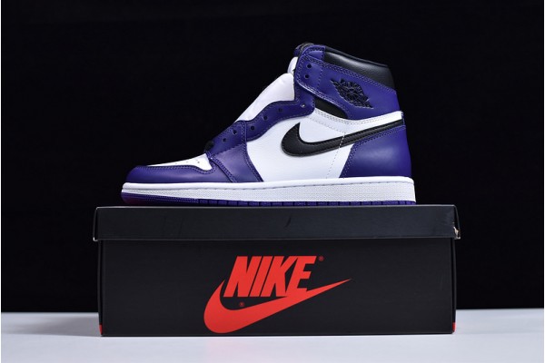 Air Jordan 1 High "Court Purple" White Purple