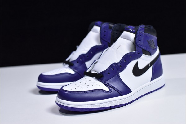 Air Jordan 1 High "Court Purple" White Purple