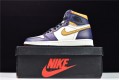 Air Jordan 1 High OG "LA to Chicago" Purple White Gold CD6578-507