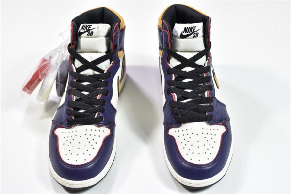 Air Jordan 1 High OG "LA to Chicago" Purple White Gold CD6578-507