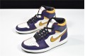 Air Jordan 1 High OG "LA to Chicago" Purple White Gold CD6578-507