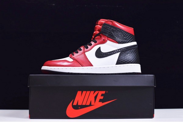 Air Jordan 1 High OG "Satin Sanke" Red White Black CD0461-601