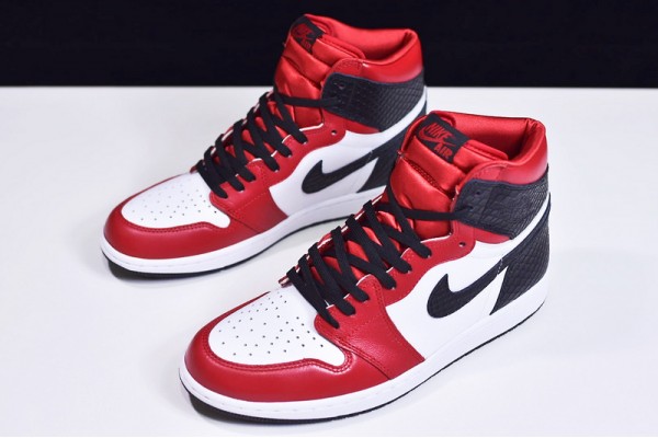 Air Jordan 1 High OG "Satin Sanke" Red White Black CD0461-601