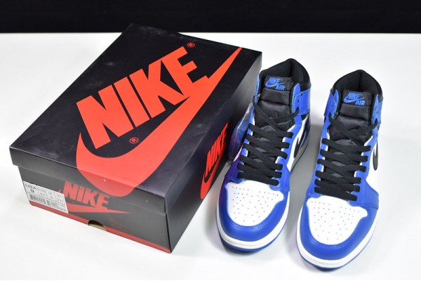 Air Jordan 1 High OG "Game Royal" White Blue Black 555088-403