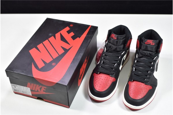Air Jordan 1 High OG "Bred Toe" Red Black 555088-610