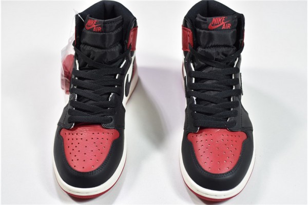 Air Jordan 1 High OG "Bred Toe" Red Black 555088-610