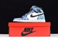 Air Jordan 1 High OG "Tie-Dye" White Blue Black CD0461-100