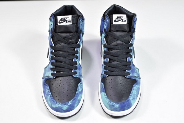 Air Jordan 1 High OG "Tie-Dye" White Blue Black CD0461-100