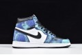Air Jordan 1 High OG "Tie-Dye" White Blue Black CD0461-100