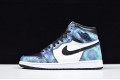 Air Jordan 1 High OG "Tie-Dye" White Blue Black CD0461-100