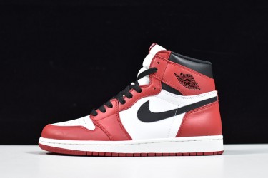 Air Jordan 1 High "Bred Toe" White Red 555088-610