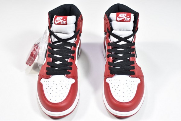Air Jordan 1 High "Bred Toe" White Red 555088-610