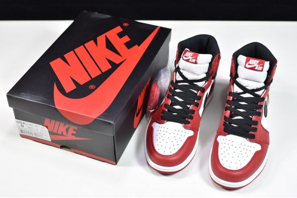 Air Jordan 1 High "Bred Toe" White Red 555088-610