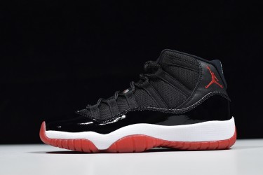 Air Jordan 11 GS "Bred" Black Red 378037-061