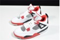 Air Jordan 4 Fire Red White Red Black