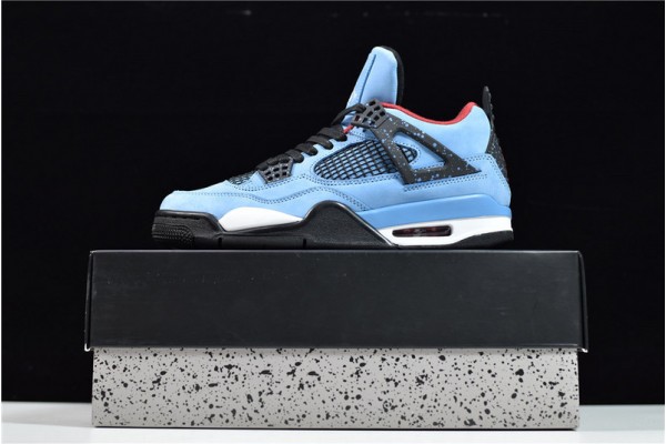 Travis Scott x Air Jordan 4 Blue Black 08497-406
