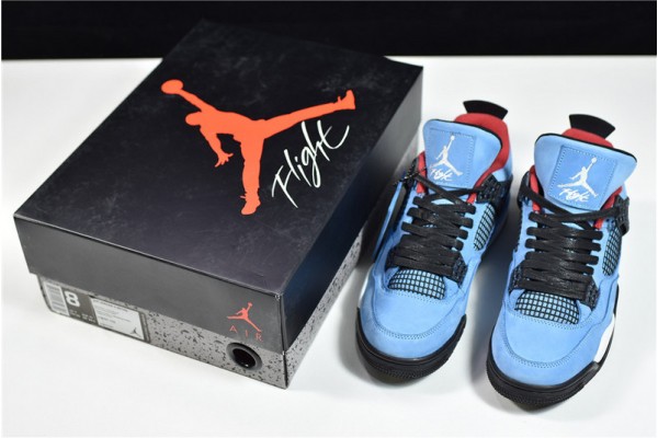 Travis Scott x Air Jordan 4 Blue Black 08497-406