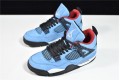 Travis Scott x Air Jordan 4 Blue Black 08497-406
