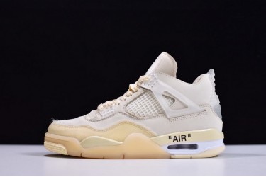 Off-White x Air Jordan 4 White Brown