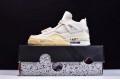 Off-White x Air Jordan 4 White Brown