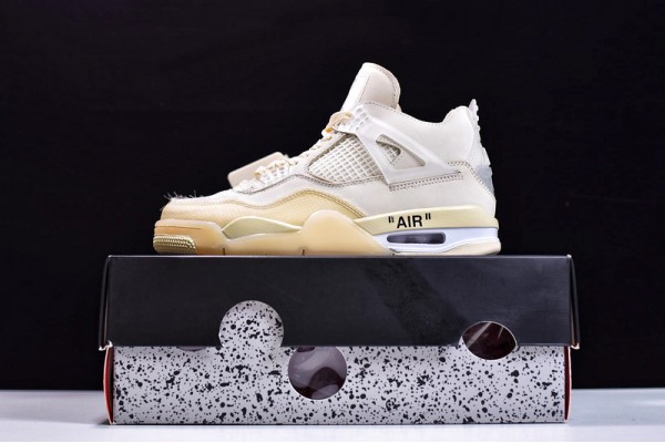Off-White x Air Jordan 4 White Brown