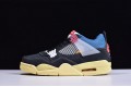 Union x Air Jordan 4 Off Noir Black Blue DC9533-001